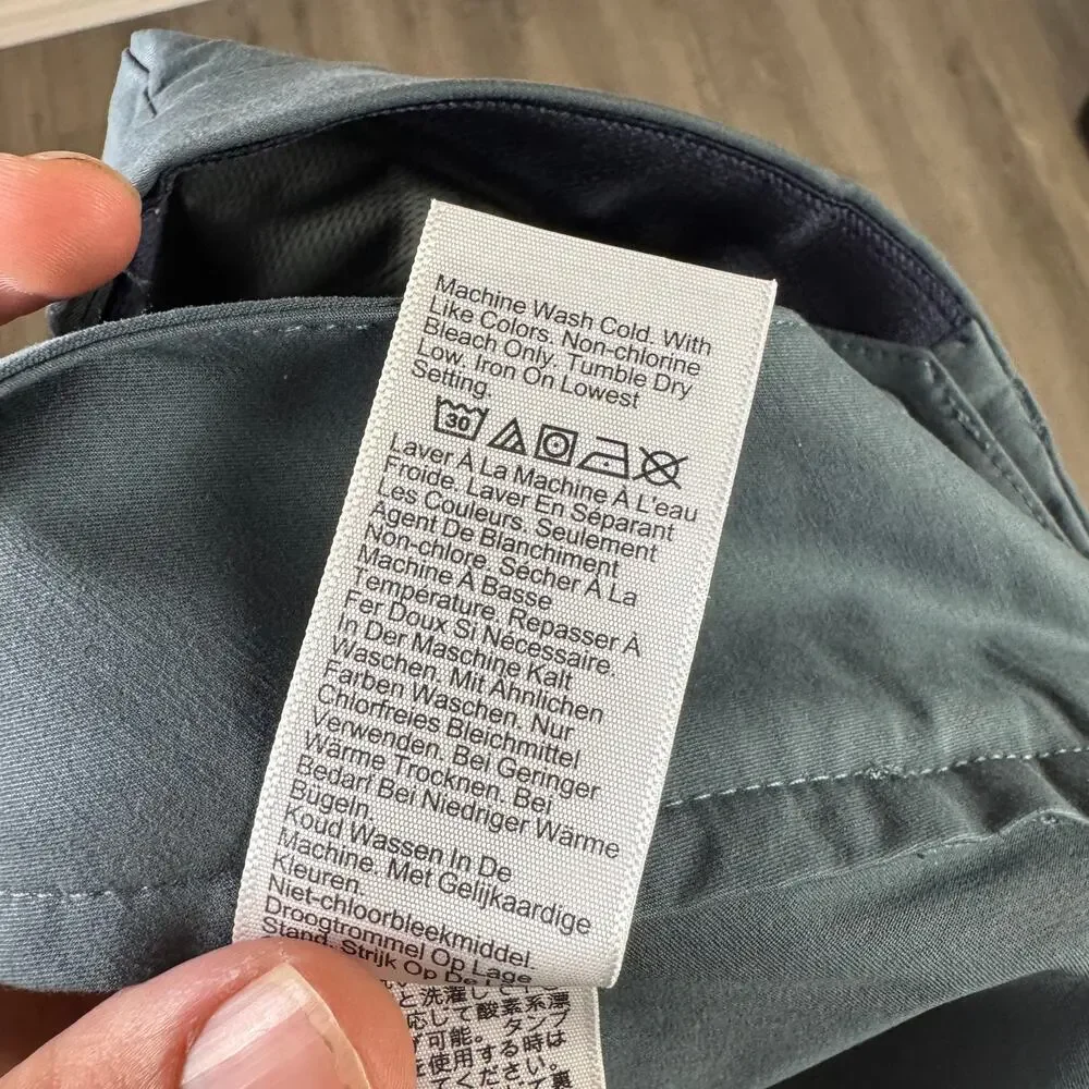 J.Crew 484 Slim-Fit Tech Pants Mens Sz 30 x 30 Blue Mid Rise Flat Front Stretch
